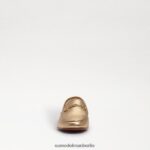 Sam Edelman Loraine Bit Loafer Kinder Blattgoldleder Schuhwerk 2P8JNV902 - Image 3