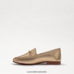 Sam Edelman Loraine Bit Loafer Kinder Blattgoldleder Schuhwerk 2P8JNV902 - Image 4