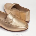 Sam Edelman Loraine Bit Loafer Kinder Blattgoldleder Schuhwerk 2P8JNV902 - Image 7