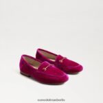 Sam Edelman Loraine Bit Loafer Kinder Himbeersamt Schuhwerk 2P8JNV895