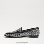 Sam Edelman Loraine-Glitzer-Loafer Frauen schwarzer Glitzer Schuhwerk 2P8JNV718 - Image 4