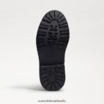 Sam Edelman Lydell-Kampfstiefel Kinder schwarzes Leder Schuhwerk 2P8JNV1010 - Image 6