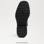Sam Edelman Lydia Overknee-Stiefel Frauen schwarzes Leder Schuhwerk 2P8JNV879 - Image 6