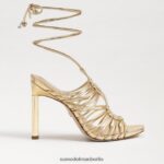 Sam Edelman Lylah Stiletto-Schnürsandale Frauen Bernstein Gold Schuhwerk 2P8JNV441 - Image 2