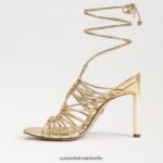 Sam Edelman Lylah Stiletto-Schnürsandale Frauen Bernstein Gold Schuhwerk 2P8JNV441 - Image 4