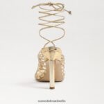 Sam Edelman Lylah Stiletto-Schnürsandale Frauen Bernstein Gold Schuhwerk 2P8JNV441 - Image 5