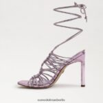 Sam Edelman Lylah Stiletto-Schnürsandale Frauen lila Quarz Schuhwerk 2P8JNV440 - Image 4