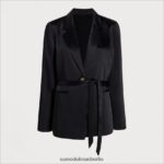 Sam Edelman Lyra-Blazer Frauen Schwarz Bekleidung 2P8JNV1244 - Image 5