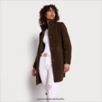 Sam Edelman Mantel aus Lammfellimitat Frauen toskanische Olive Bekleidung 2P8JNV1275 - Image 2