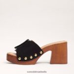 Sam Edelman Marcia-Plateausandale Frauen schwarzes Wildleder Schuhwerk 2P8JNV60 - Image 4