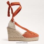 Sam Edelman Margherita Espadrille-Keilsandale Frauen gebranntes Orange Schuhwerk 2P8JNV86 - Image 2