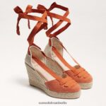 Sam Edelman Margherita Espadrille-Keilsandale Frauen gebranntes Orange Schuhwerk 2P8JNV86