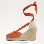 Sam Edelman Margherita Espadrille-Keilsandale Frauen gebranntes Orange Schuhwerk 2P8JNV86 - Image 4