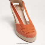 Sam Edelman Margherita Espadrille-Keilsandale Frauen gebranntes Orange Schuhwerk 2P8JNV86 - Image 7