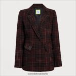 Sam Edelman Margot-Blazer Frauen Mabel Plaid Bekleidung 2P8JNV1277 - Image 5