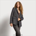 Sam Edelman Margot-Blazer Frauen Mayberry-Plaid Bekleidung 2P8JNV1243 - Image 3