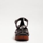Sam Edelman Margritte-Plateau-Blockabsatz Frauen schwarzes Lackleder Schuhwerk 2P8JNV660 - Image 3