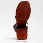 Sam Edelman Margritte-Plateau-Blockabsatz Frauen schwarzes Lackleder Schuhwerk 2P8JNV660 - Image 6
