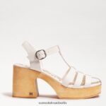 Sam Edelman Margritte-Plateau-Blockabsatz Frauen Weiß Schuhwerk 2P8JNV658 - Image 2