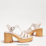 Sam Edelman Margritte-Plateau-Blockabsatz Frauen Weiß Schuhwerk 2P8JNV658 - Image 7