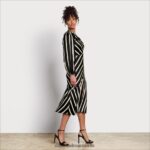 Sam Edelman Maxikleid mit französischen Streifen Frauen Schwarz-Weiss Bekleidung 2P8JNV1104 - Image 2