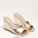 Sam Edelman Merrick Keilsandale Frauen dunkles Gold Schuhwerk 2P8JNV611