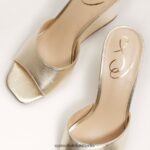 Sam Edelman Merrick Keilsandale Frauen dunkles Gold Schuhwerk 2P8JNV611 - Image 7