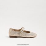 Sam Edelman Michaela Mary Jane Kinder Gold Blatt Schuhwerk 2P8JNV917 - Image 2
