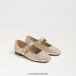 Sam Edelman Michaela Mary Jane Kinder Gold Blatt Schuhwerk 2P8JNV917