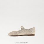 Sam Edelman Michaela Mary Jane Kinder Gold Blatt Schuhwerk 2P8JNV917 - Image 4