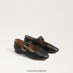 Sam Edelman Michaela Mary Jane Kinder schwarzes Leder Schuhwerk 2P8JNV915