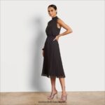 Sam Edelman Midikleid mit hohem Ausschnitt Frauen Schwarz Bekleidung 2P8JNV1082 - Image 2
