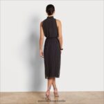 Sam Edelman Midikleid mit hohem Ausschnitt Frauen Schwarz Bekleidung 2P8JNV1082 - Image 4
