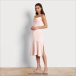 Sam Edelman Midikleid mit Wasserfallausschnitt Frauen erröten Bekleidung 2P8JNV1095 - Image 2