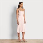 Sam Edelman Midikleid mit Wasserfallausschnitt Frauen erröten Bekleidung 2P8JNV1108 - Image 2