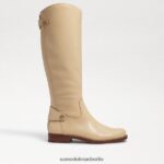 Sam Edelman Mikala Reitstiefel Frauen Eierschalenleder Schuhwerk 2P8JNV730 - Image 2