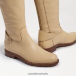 Sam Edelman Mikala Reitstiefel Frauen Eierschalenleder Schuhwerk 2P8JNV730 - Image 7