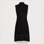 Sam Edelman Minikleid mit hohem Halsausschnitt Frauen Schwarz Bekleidung 2P8JNV1132 - Image 4