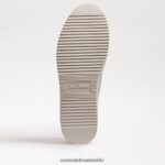 Sam Edelman Mohn-Schnürsneaker Frauen weiches silbernes Leder Schuhwerk 2P8JNV308 - Image 6