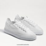 Sam Edelman Mohn-Schnürsneaker Frauen weißes Leder Schuhwerk 2P8JNV309