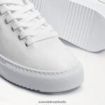 Sam Edelman Mohn-Schnürsneaker Frauen weißes Leder Schuhwerk 2P8JNV309 - Image 7