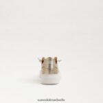 Sam Edelman Mohn-Schnürsneaker Kinder Gold Blatt Schuhwerk 2P8JNV925 - Image 5