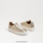 Sam Edelman Mohn-Schnürsneaker Kinder Gold Blatt Schuhwerk 2P8JNV925 - Image 7