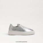 Sam Edelman Mohn-Schnürsneaker Kinder weiches Silber Schuhwerk 2P8JNV923 - Image 2