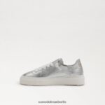 Sam Edelman Mohn-Schnürsneaker Kinder weiches Silber Schuhwerk 2P8JNV923 - Image 4