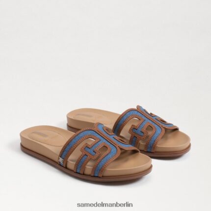 Sam Edelman Nettie Multi-Slide-Sandale Frauen gewaschenes Indigo Schuhwerk 2P8JNV425