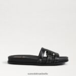 Sam Edelman Nettie Slide-Sandale Frauen schwarzes Leder Schuhwerk 2P8JNV274 - Image 2