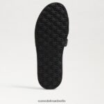 Sam Edelman Nettie Slide-Sandale Frauen schwarzes Leder Schuhwerk 2P8JNV274 - Image 6