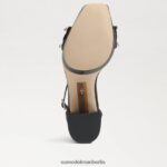 Sam Edelman Ninette-Plateauabsatz Frauen schwarzer Satin Schuhwerk 2P8JNV758 - Image 6