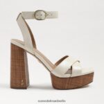 Sam Edelman Nolita Plateausandale Frauen modernes elfenbeinfarbenes Leder Schuhwerk 2P8JNV722 - Image 2